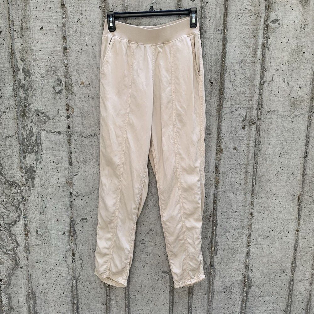 Faherty Arlie Pant Tapered Cotton Linen Blend Pull On Waist Elevated Comfort XS